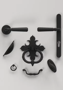 Poignée de meuble demi-ronde Kilhog mat noir l.104mm x l.30mm x H. 26mm entraxe 64mm-GoodHome New