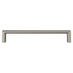 Poignée de meuble Droit Dotz effet nickel satin gris l.169mm x l.12mm x H. 27mm entraxe 160mm-GoodHome Discount