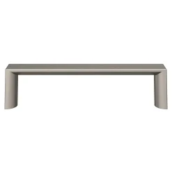 Poignée de meuble Droit Dotz effet nickel satin gris l.104mm x l.14mm x H. 26mm entraxe 96mm^GoodHome Online