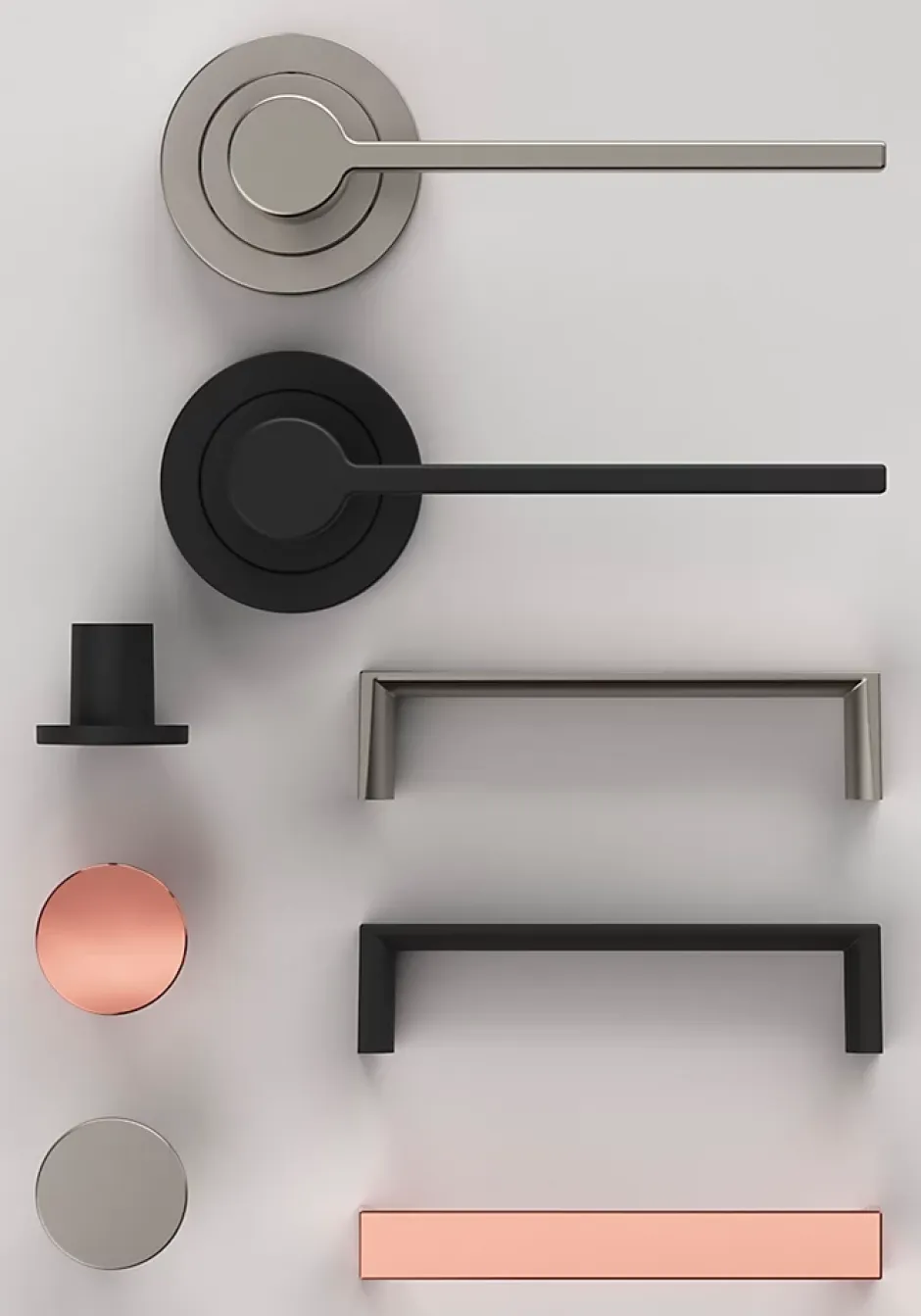 Poignée de meuble Droit Dotz doré l.104mm x l.14mm x H. 26mm entraxe 96mm-GoodHome New