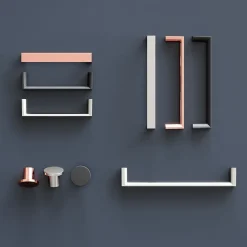 Poignée de meuble Droit Dotz mat noir l.104mm x l.14mm x H. 26mm entraxe 96mm-GoodHome Discount