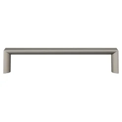 Poignée de meuble Droit Dotz effet nickel satin gris l.135mm x l.12mm x H. 26mm entraxe 128mm^GoodHome Online