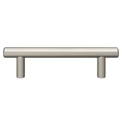 Poignée de meuble en T Dizel acier effet nickel satin gris l.136mm x l.12mm x H. 35mm entraxe 96mm-GoodHome Clearance