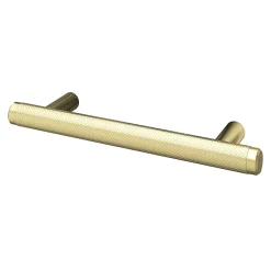 Poignée de meuble en T Irus acier effet laiton satin doré l.136mm x l.12mm x H. 35mm entraxe 96mm^GoodHome Hot