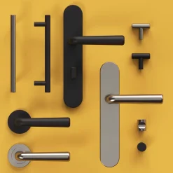 Poignée de meuble en T Dizel acier mat noir l.168mm x l.12mm x H. 35mm entraxe 128mm-GoodHome Online