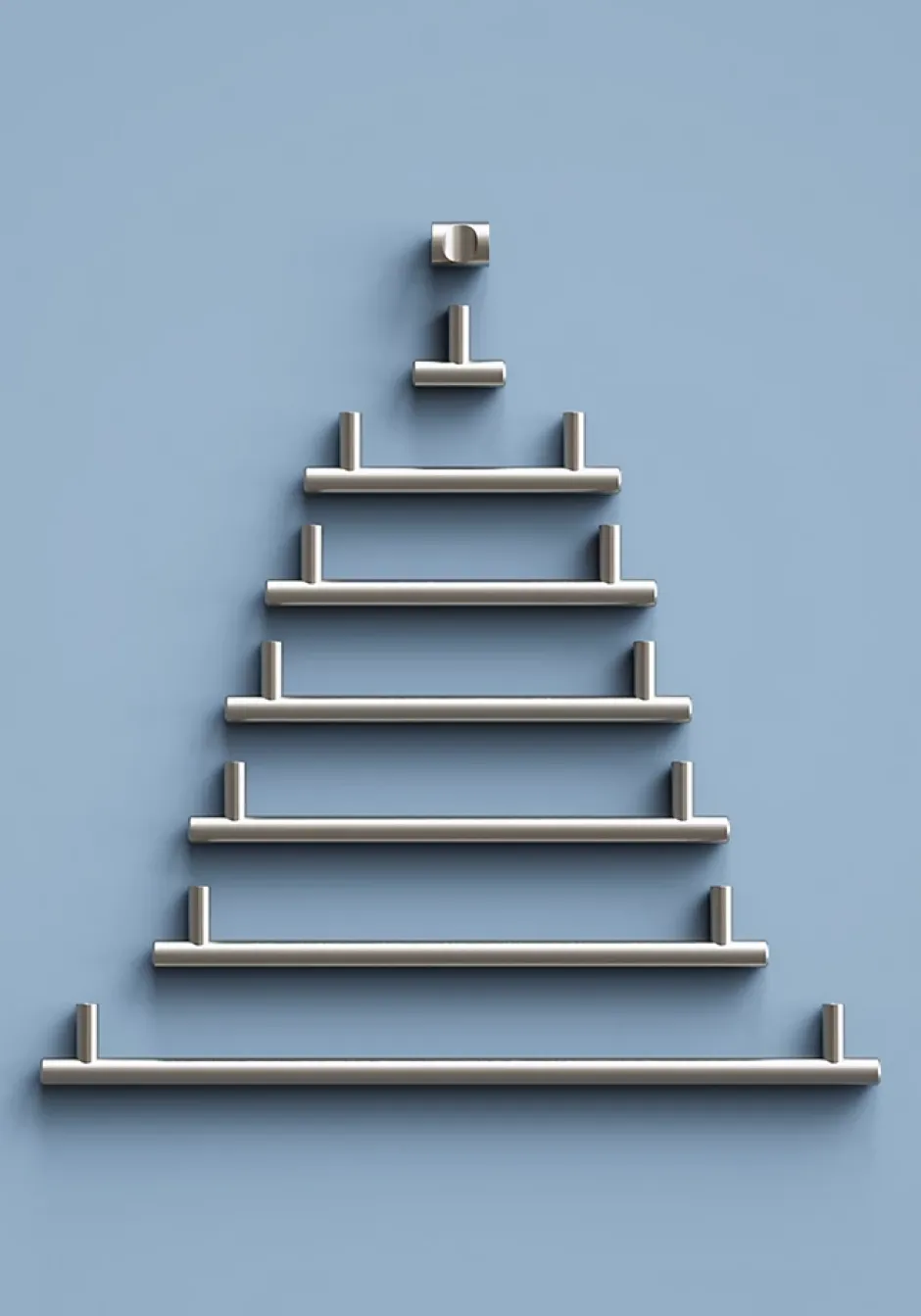 Poignée de meuble en T Dizel acier effet nickel satin gris l.200mm x l.12mm x H. 35mm entraxe 160mm-GoodHome Discount