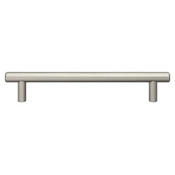 Poignée de meuble en T Dizel acier effet nickel satin gris l.200mm x l.12mm x H. 35mm entraxe 160mm-GoodHome Discount