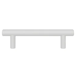 Poignée de meuble en T Dizel acier mat blanc l.136mm x l.12mm x H. 35mm entraxe 96mm-GoodHome Sale