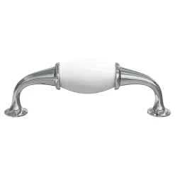 Poignée de meuble porcelaine blanc 96mm^GoodHome