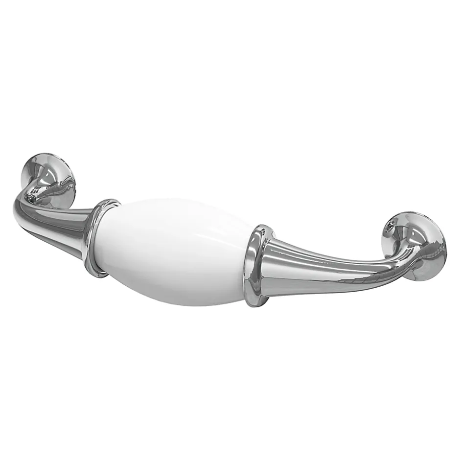 Poignée de meuble porcelaine blanc 96mm^GoodHome
