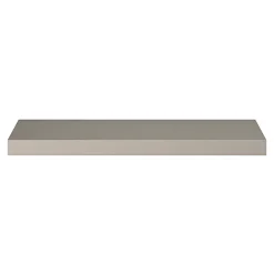 Poignée de meuble Incurvé Skej aluminium effet nickel satin gris l.152mm x l.19mm x H. 35mm entraxe 128mm^GoodHome
