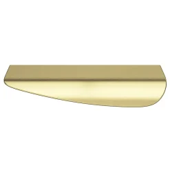 Poignée de meuble Incurvé Mehaban effet laiton satin doré l.120mm x l.44mm x H. 13mm entraxe 96mm-GoodHome Sale