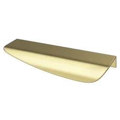 Poignée de meuble Incurvé Mehaban effet laiton satin doré l.120mm x l.44mm x H. 13mm entraxe 96mm-GoodHome Sale