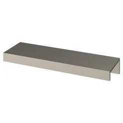 Poignée de meuble Incurvé Skej aluminium effet nickel satin gris l.120mm x l.19mm x H. 35mm entraxe 96mm-GoodHome Hot