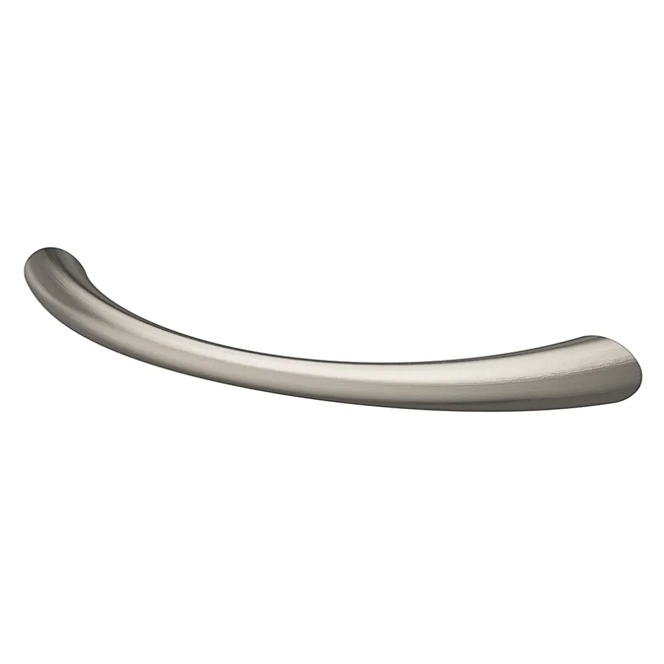 Poignée de meuble nœud Primel effet nickel satin gris l.114mm x l.11mm x H. 27mm entraxe 96mm-GoodHome Outlet