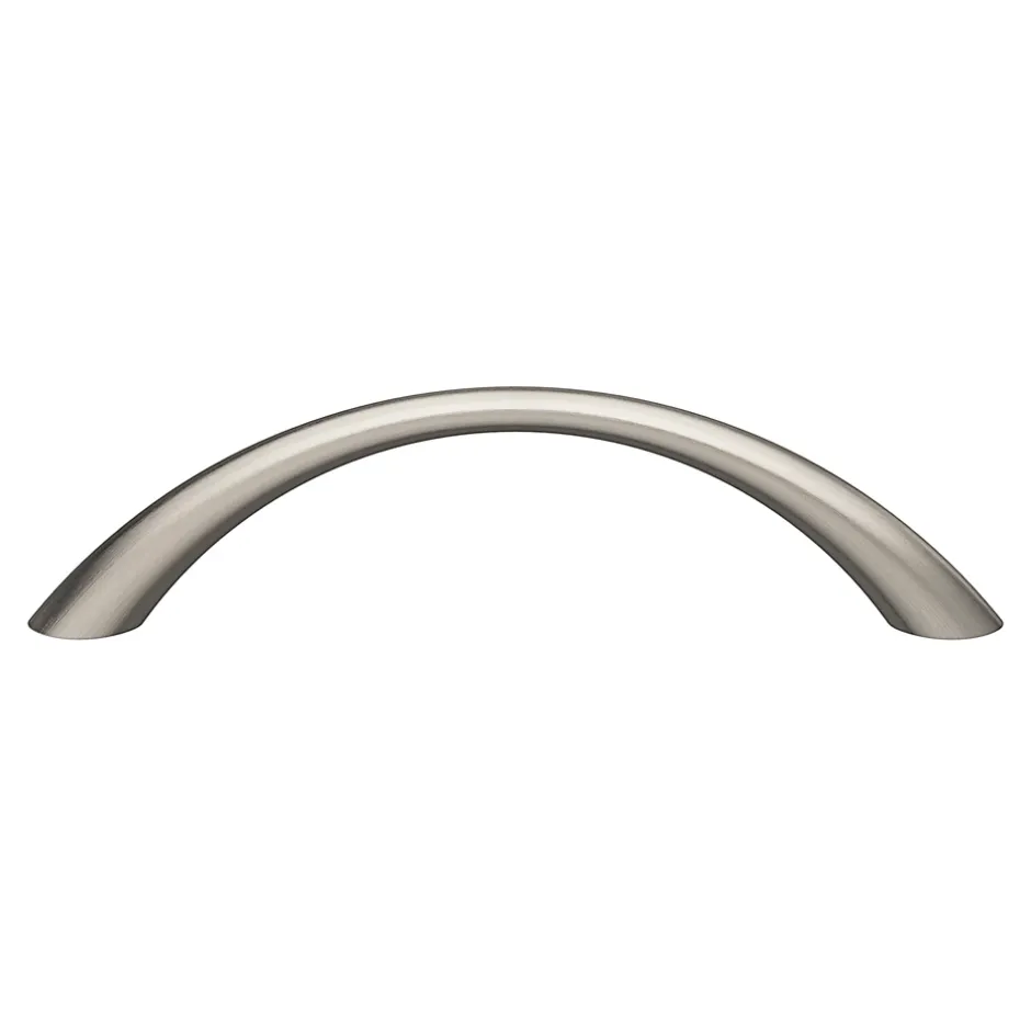 Poignée de meuble nœud Primel effet nickel satin gris l.114mm x l.11mm x H. 27mm entraxe 96mm-GoodHome Outlet