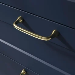 Poignée de meuble nœud Tudy Laiton effet laiton doré l.110mm x H. 15mm entraxe 96mm-GoodHome New