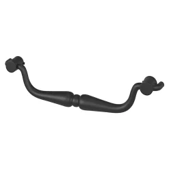 Poignée de meuble nœud Kilhog mat noir l.143mm x H. 35mm entraxe 128mm^GoodHome Hot