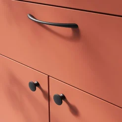 Poignée de meuble nœud Primel mat noir l.160mm x l.9mm x H. 27mm entraxe 128mm^GoodHome Discount