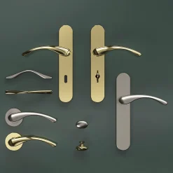 Poignée de meuble nœud Ruis effet nickel satin gris l.137mm x l.10mm x H. 25mm entraxe 96mm-GoodHome Clearance