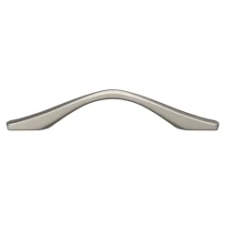 Poignée de meuble nœud Ruis effet nickel satin gris l.137mm x l.10mm x H. 25mm entraxe 96mm-GoodHome Clearance