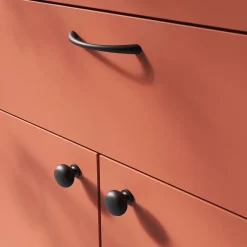 Poignée de meuble nœud Primel mat noir l.114mm x l.11mm x H. 27mm entraxe 96mm^GoodHome Discount