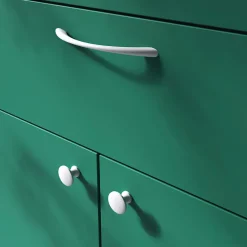 Poignée de meuble nœud Primel mat blanc l.160mm x l.9mm x H. 27mm entraxe 128mm^GoodHome Hot