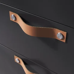 Poignée de meuble nœud Hezo marron claire l.15.3cm x h.2.4cm x p.2.5cm^GoodHome New