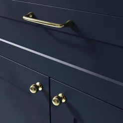 Poignée de meuble nœud Tudy Laiton effet laiton doré l.143mm x H. 16mm entraxe 128mm^GoodHome Clearance