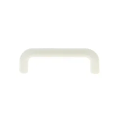 Poignée de meuble nœud Plastic Plastique satin blanc l.73mm x H. 10mm entraxe 64mm^ Best