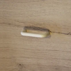 Poignée de meuble nœud Plastic Plastique satin blanc l.73mm x H. 10mm entraxe 64mm^ Best