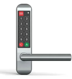 Poignée électronique serrure à code Easykey DOM serrure inox porte intérieure 45 mm sans clé^Autres Clearance