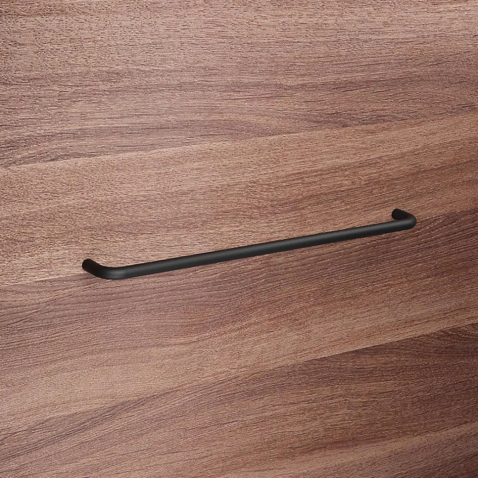 Poignée pour meubles en Acier inox Entraxe 320 Vernis noir mat-Hardwarexchange Sale