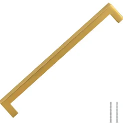 Poignées d armoire 5 pcs doré 224 mm acier inoxydable-Vidaxl Outlet