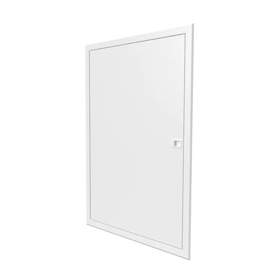 Porte Affleurante pour bac d'encastrement BTT3 - 2x13 modules - Blanc - H. hors-tout 830 mm-Atole Sale