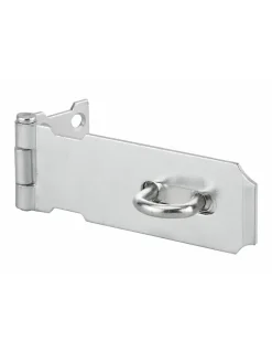 Porte cadenas, à recouvrement, acier zingué, 100mm avec vis de pose -^Thirard