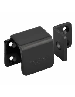 Porte-cadenas renforcé à recouvrement, gauche, acier, protection pour fermeture, noir --Thirard New