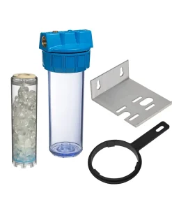 Porte-filtre à eau 9'' 3/4 - 20/27F avec cartouche anti-calcaire, équerre et clé-Apic Hot