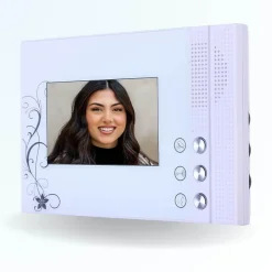 Portier interphone vidéo cards 4 fils - 1 écran blanc - avec lecteur de badge^BT SECURITY Hot