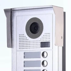 Portier interphone vidéo modern 2 fils - 1 appartement - 1 écran noir - avec lecteur de badge^BT SECURITY Outlet