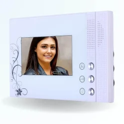 Portier interphone vidéo pino 4 fils - 1 écran blanc^BT SECURITY Online