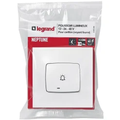 Poussoir lumineux carillon Neptune^Legrand