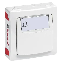 Poussoir porte étiquette ASL blanc-Legrand