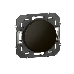 Poussoir simple Dooxie 0 952 64 noir 6A 250V-Legrand Outlet