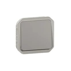 Poussoir simple Plexo™ gris composable-Legrand Clearance
