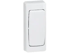 Poussoir étroit ASL blanc brillant-Legrand Clearance