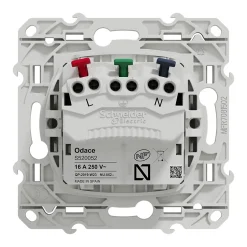 Prise 2 pôles + terre affleurante connexion rapide Odace blanc^Schneider Electric Clearance