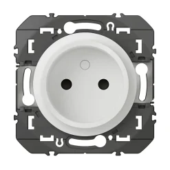 Prise 2 pôles Dooxie blanc carrée à composer^Legrand Clearance