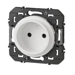 Prise 2 pôles Dooxie blanc carrée à composer^Legrand Clearance