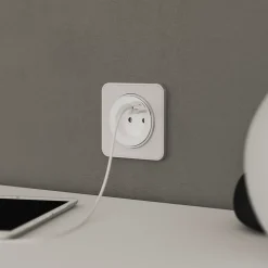 Prise avec terre + 1 x USB-C Espen blanc à composer-Jacobsen Hot